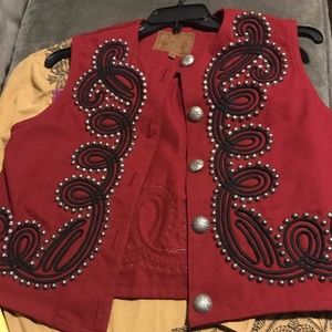 Double D Ranch Wear Studded Vest Size S